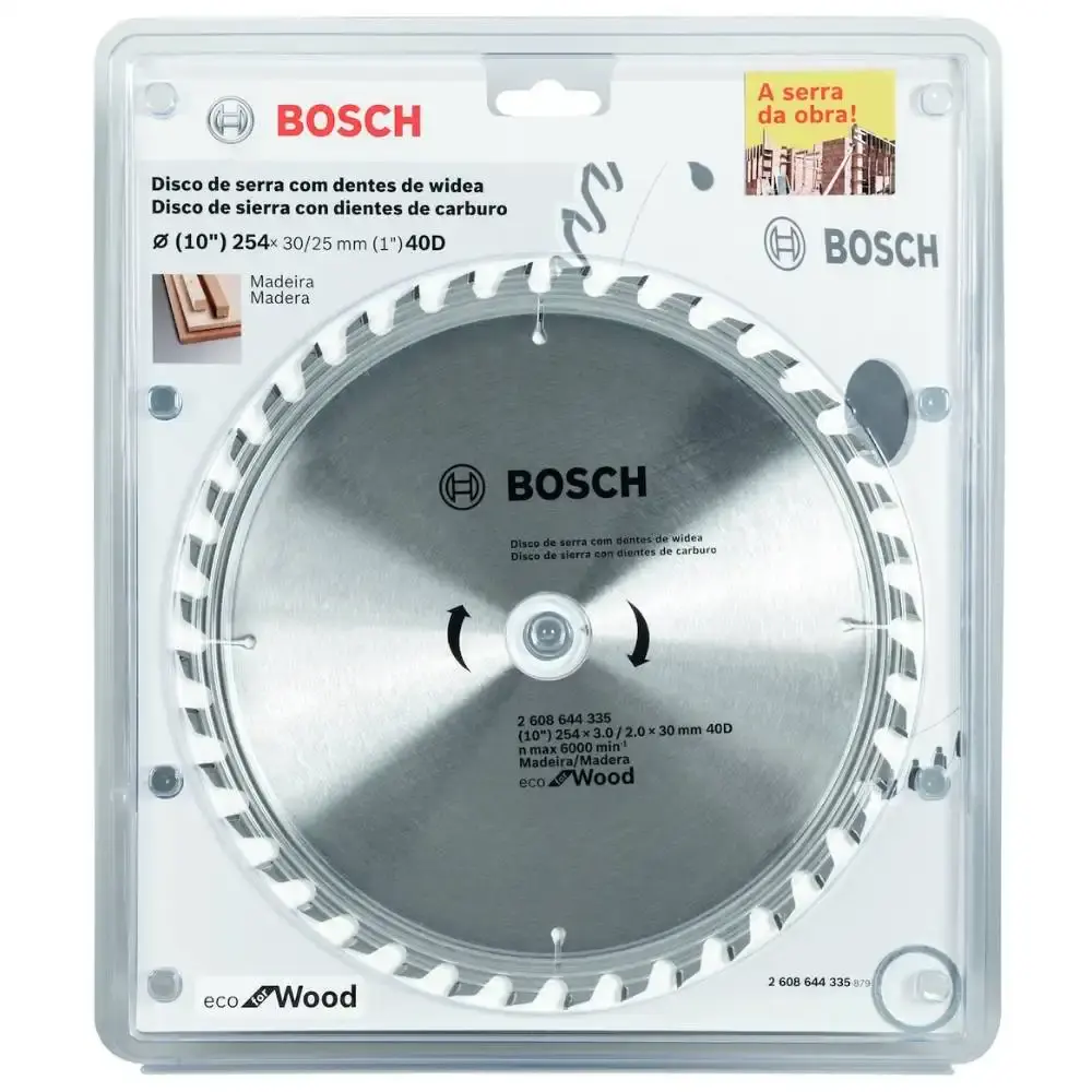 Disco de Serra Circular Widea 254 x 30 MM 40 Dentes BOSCH — fotografia 2