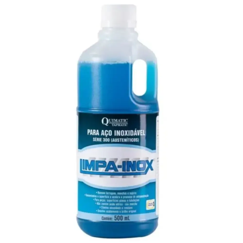 Limpa inox limpinox para aço inoxidável 500ML LI1 Tapmatic