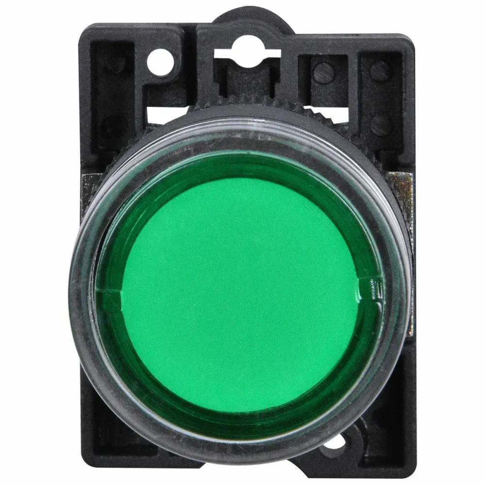 Botão comando NP2-EW330 verde plástico Chint — fotografia 3