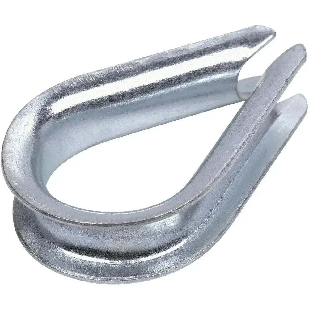Sapatilha galvanizada para cabo de aço 1/4 10 peç Acerosid — fotografia 4