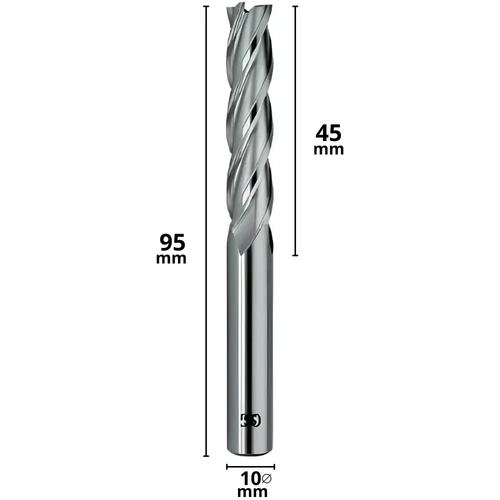 Fresa de Topo 4 Cortes 10 mm DIN 844 OSG — fotografia 5