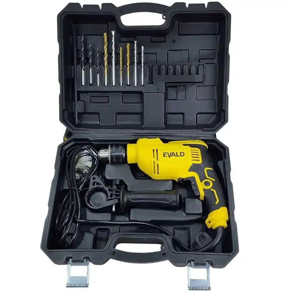 Furadeira de impacto 850W com maleta e estojo de brocas 15 peças mini x-line Bosch — fotografia 5