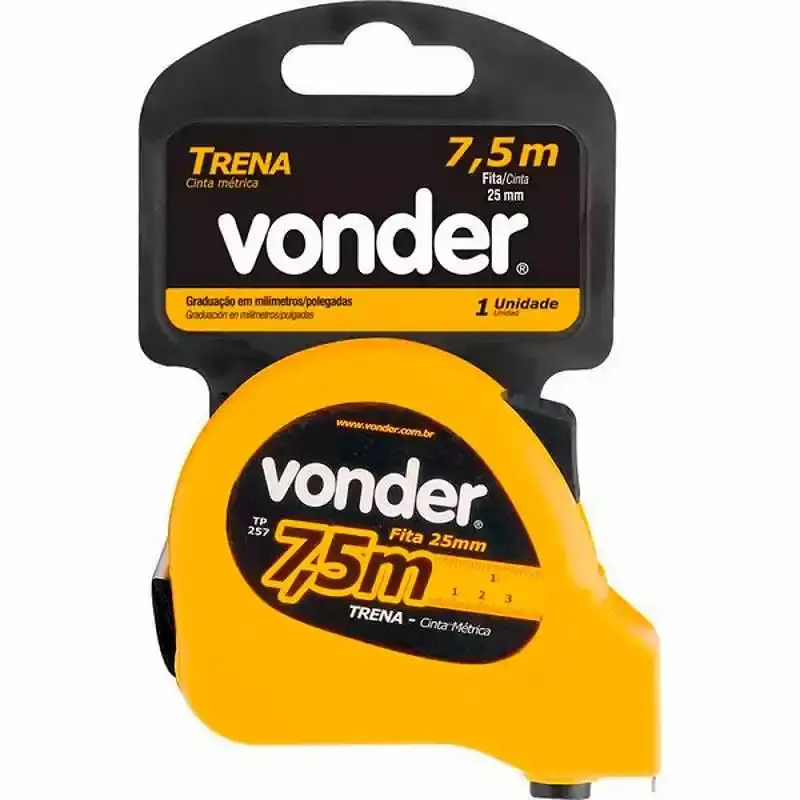 Trena de Aço 7.5 Metros 25 MM c/ Trava VONDER — fotografia 4