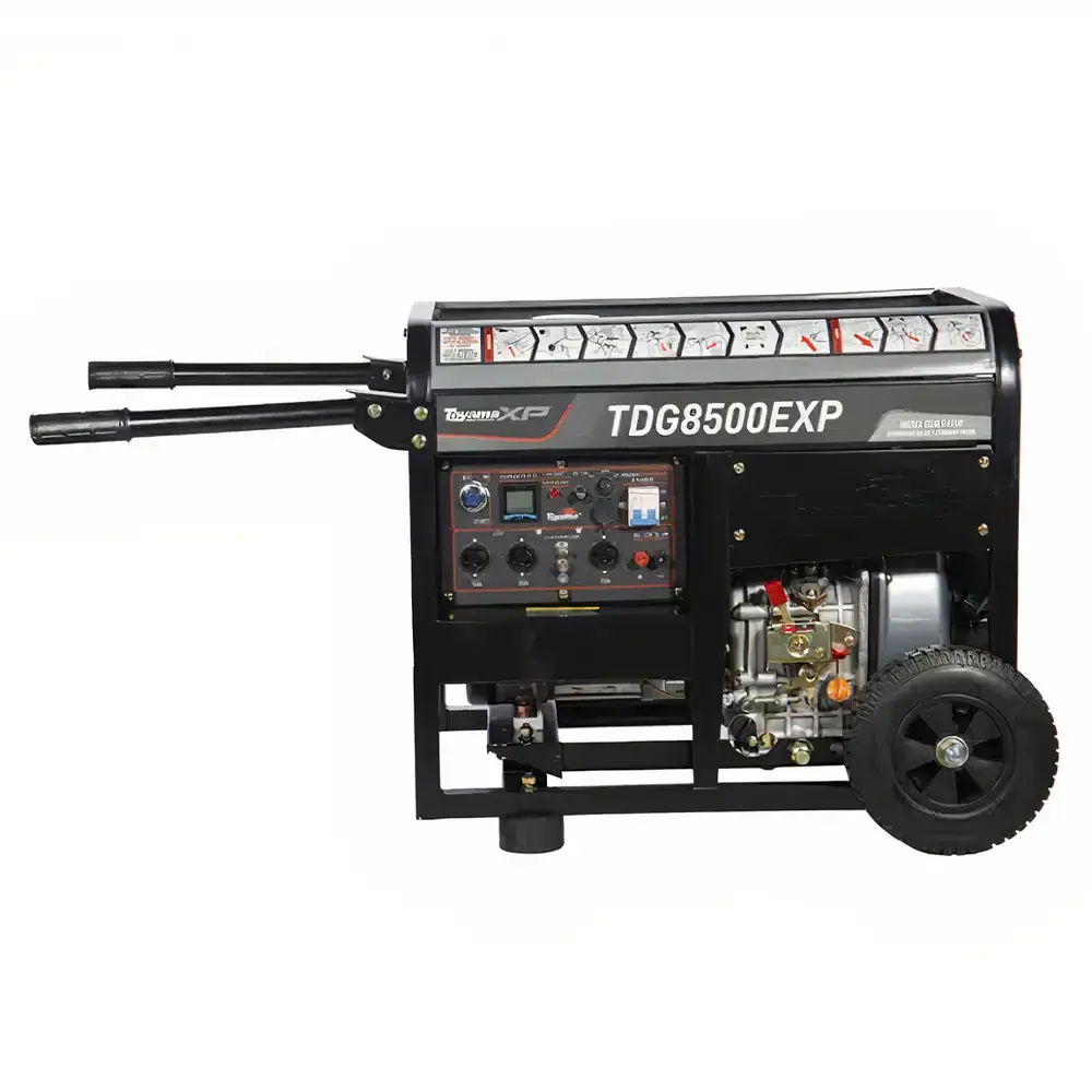 Gerador à diesel 7 KVA com partida elétrica e AVR TDG8500EXP monofásico 251-054 Toyama — fotografia 4