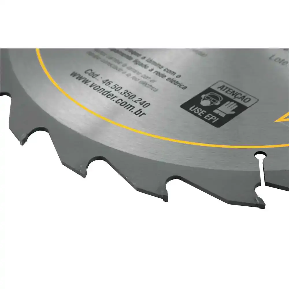 Serra Circular de Widea 14 POL 350 MM x 30 MM 24 Dentes VONDER — fotografia 4