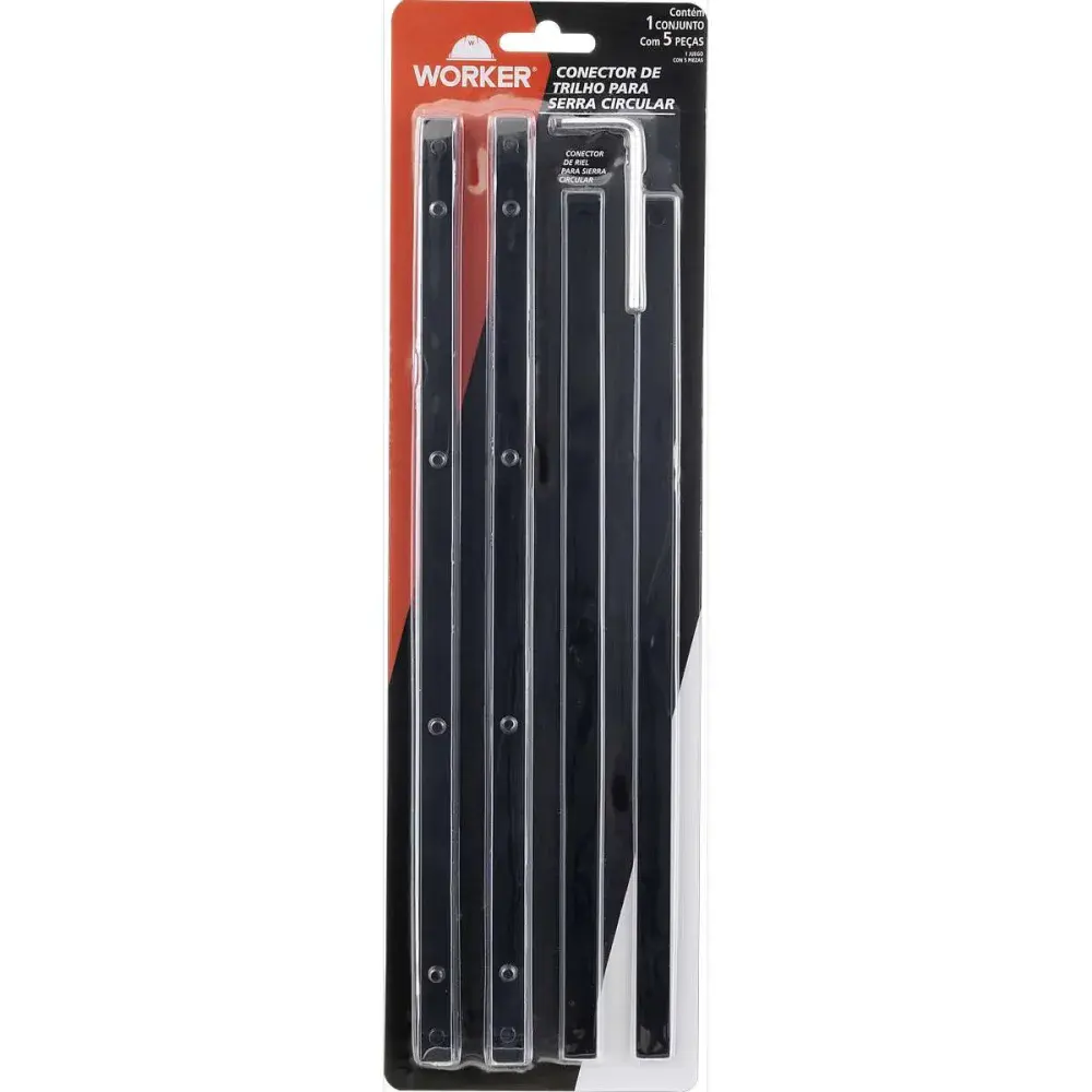 Conector trilho serra circular 1200W Worker — fotografia 5