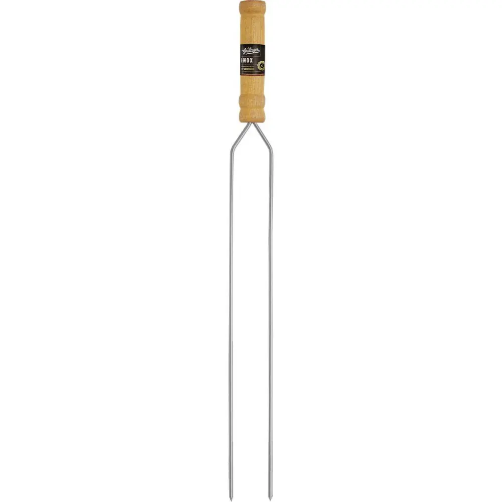 Espeto standard duplo em inox 85CM Grilazer — fotografia de referência