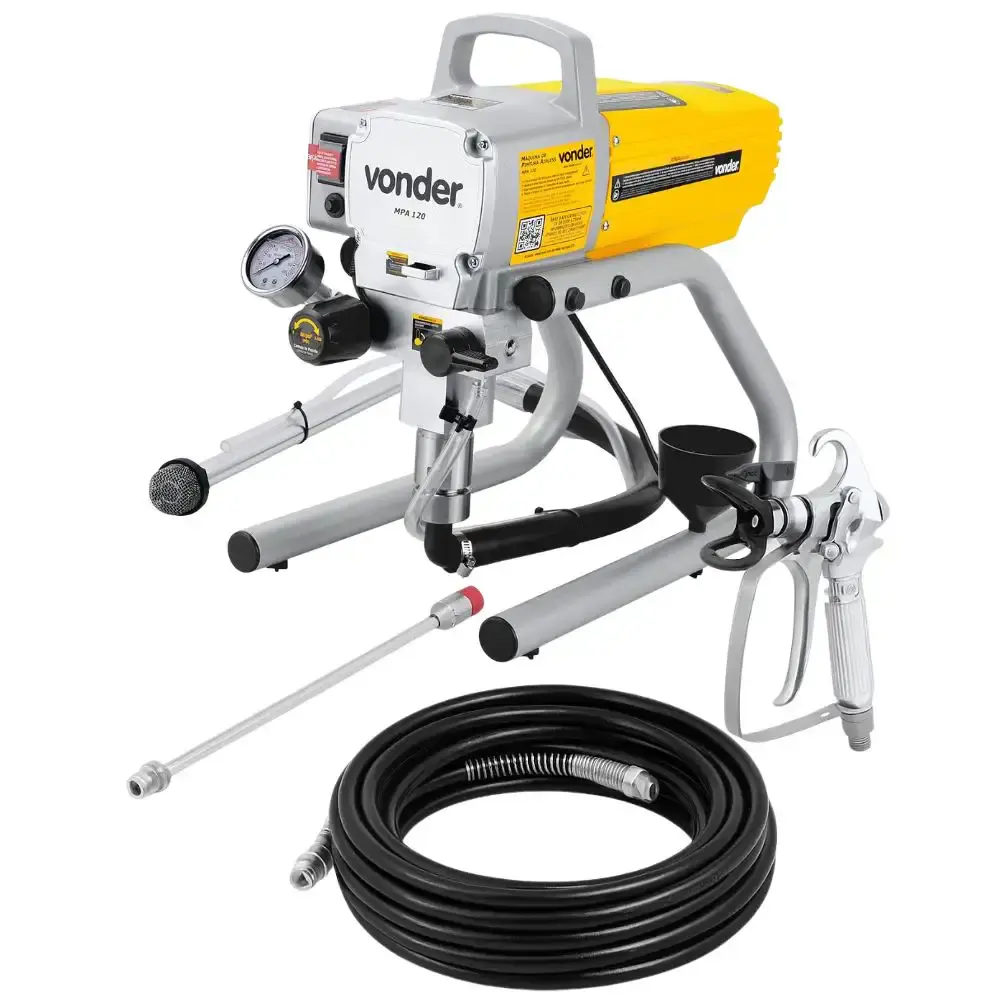 Máquina de pintura airless 1,2 HP MPA 120 Vonder com conjunto pintura 5 peças NOVE54 220 V — fotografia 6