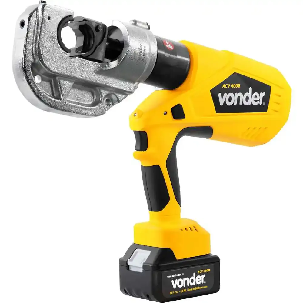 Alicate crimpador hidráulico a bateria 18V ACV-400B Vonder — fotografia 12
