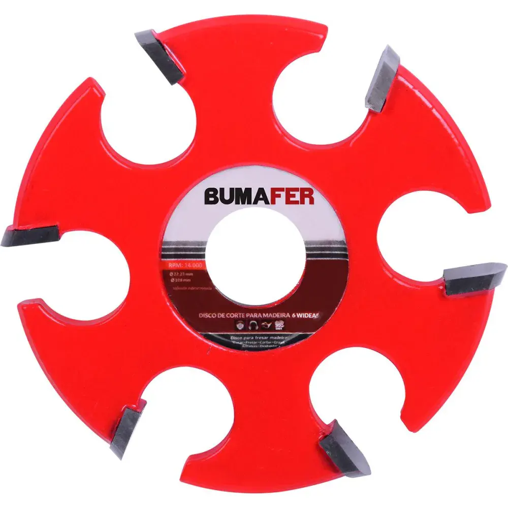 Disco de corte 6 wideas 108X22,23MM Bumafer