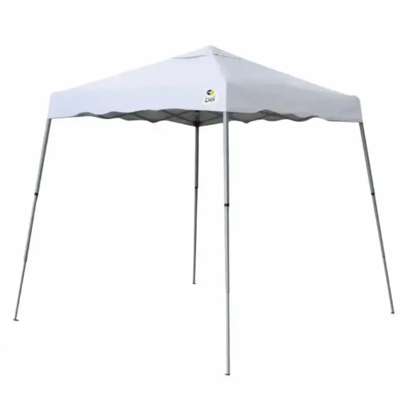 Tenda gazebo branca em poliéster 2.4 x 2.4 metros articulada 341400 BEL — fotografia de referência