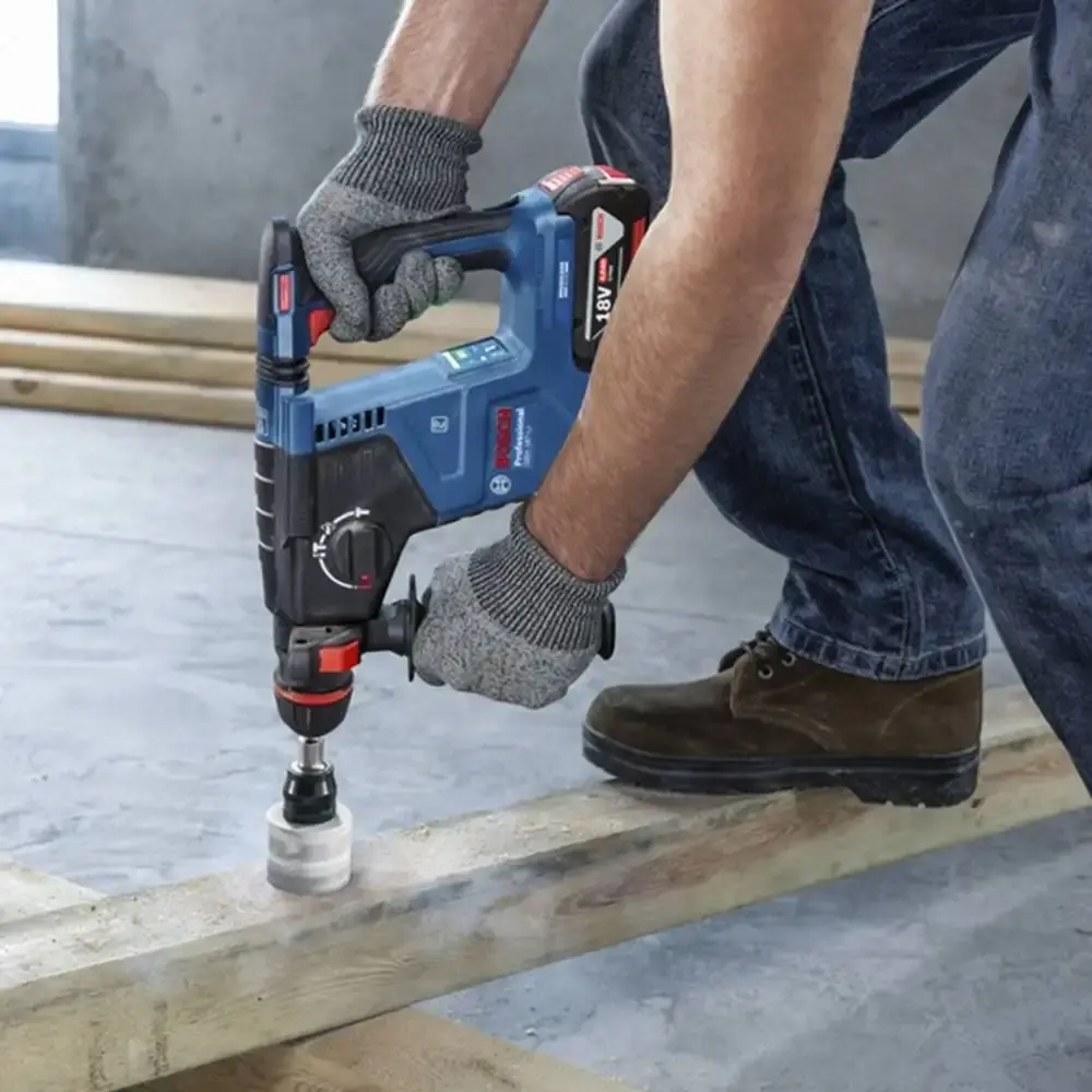 Martelete plus 18V 3KG GBH 187-LI brushless com bateria 4AH Bosch — fotografia 7