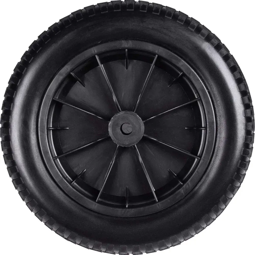 Roda para carrinho de mão Worker 3.25X8 poliuretano maciço com bucha abs