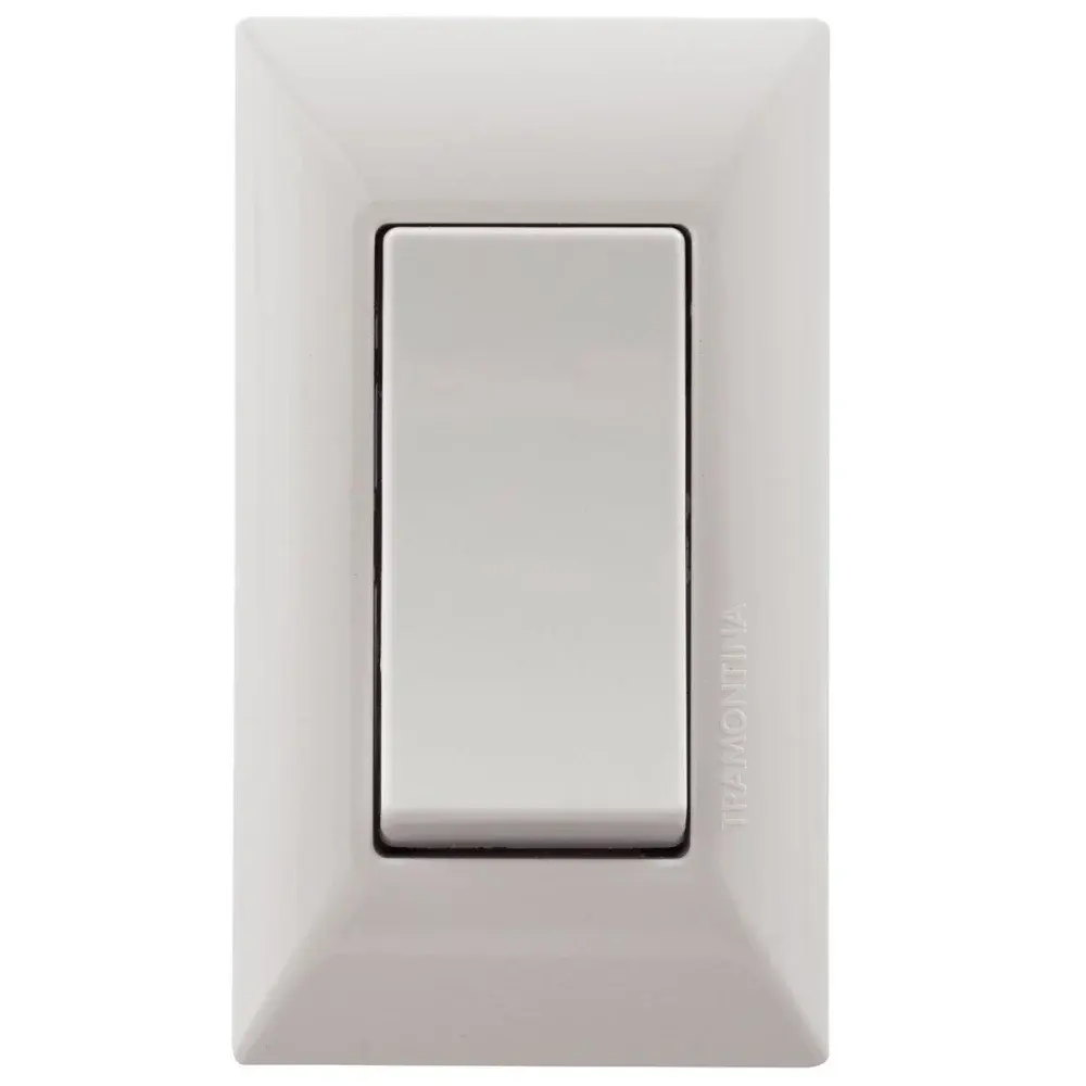 Interruptor para móvel simples aria 6A branco Tramontina — fotografia de referência