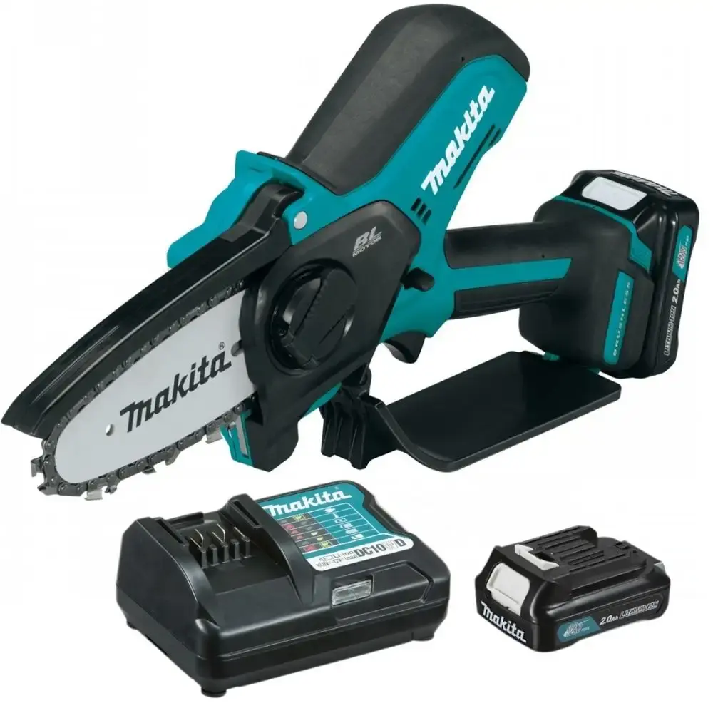 Cortador de galhos SABRE10CM 210W a bateria 12V 4,0AH com carregador e bateria Makita — fotografia de referência