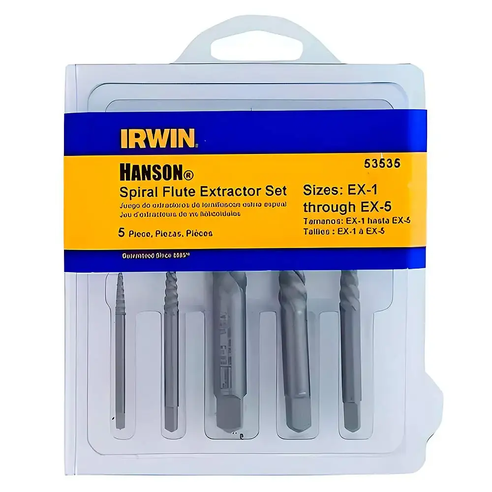 Extrator de parafusos quebrados com 5 peças IW13803 Irwin