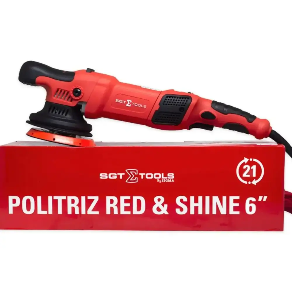 Politriz roto orbital 6POL 900W red&shine SGT-5122 Sigma 110 V — fotografia 8