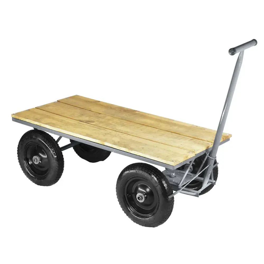 Carrinho plataforma pneumática de madeira 1 300KG Worker