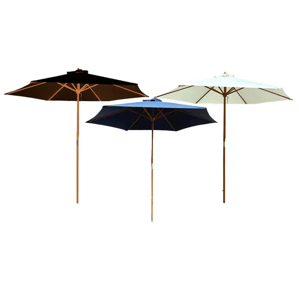 Ombrelone central em madeira 3M diversas cores ImportWay — fotografia de referência