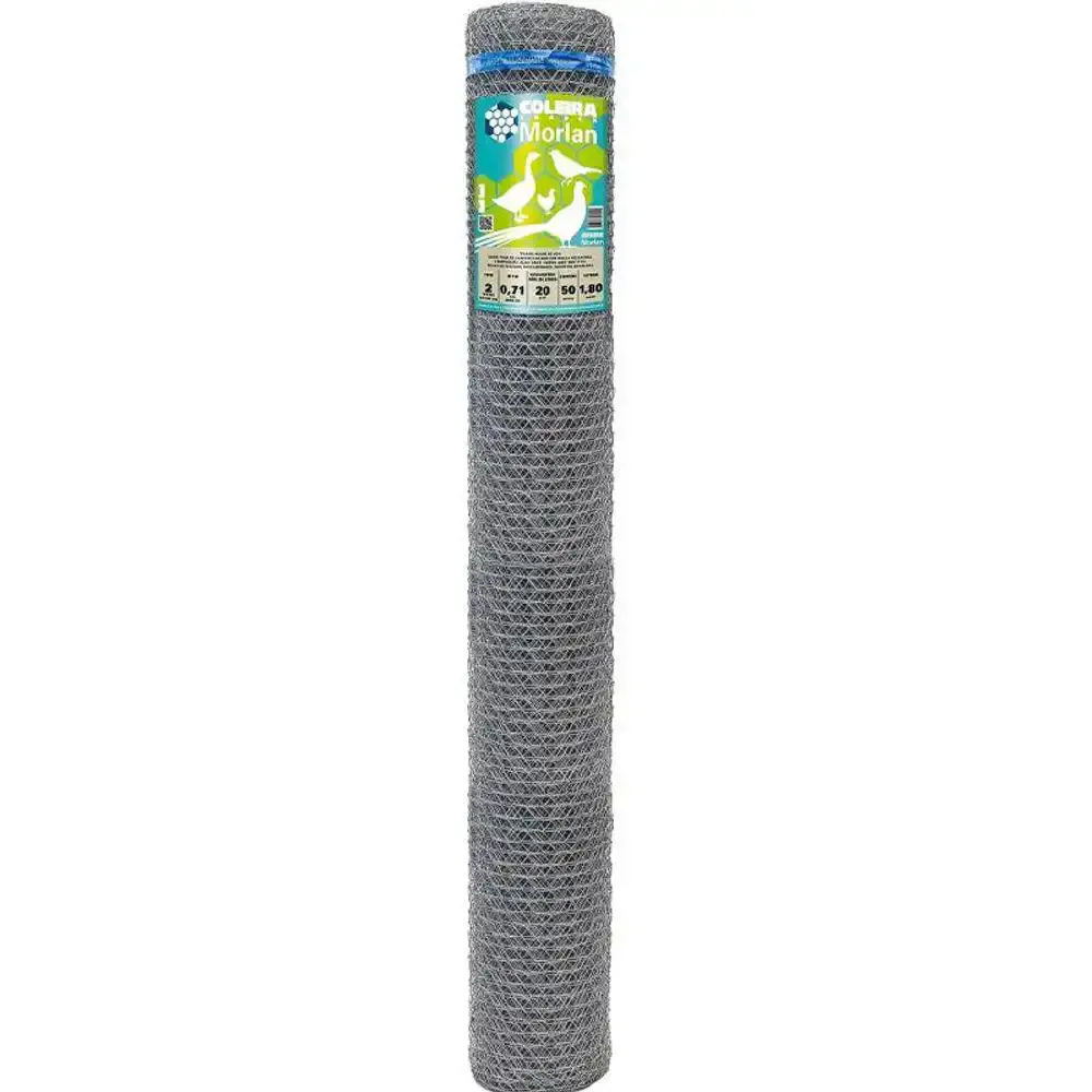 Tela Galinheiro 2 POL Fio 22 x 1.80 X 50 Metros Kit com 2 Rolos MORLAN