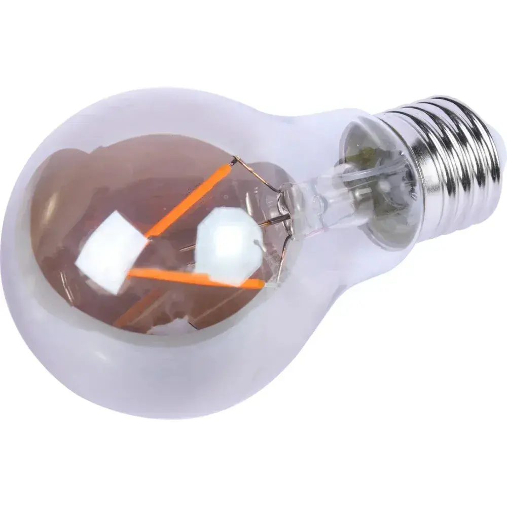 Lâmpada led filamento vintage fumê A60 bivolt Liege — fotografia 7
