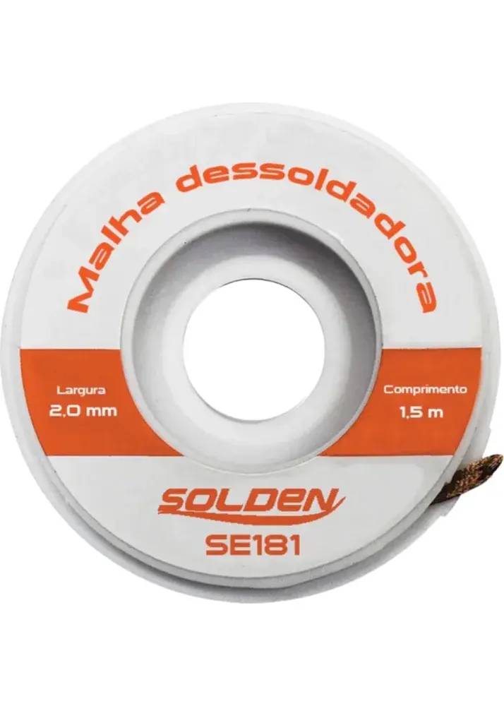 Malha para desoldar SE181 2MM x 1,5M Solden — fotografia de referência