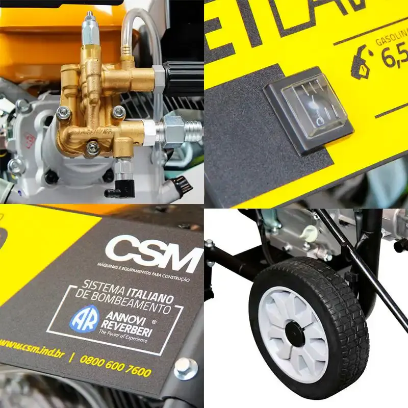 Lavadora alta pressão gasolina 6,5HP 4T 196CC JETLAV2800 CSM — fotografia 4