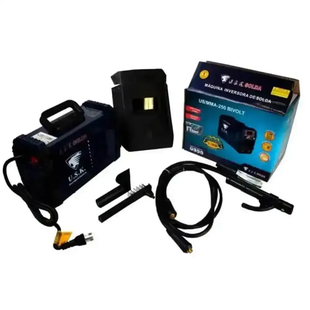 Máquina de solda inversora painel digital bivolt MMA-250 USK — fotografia 9