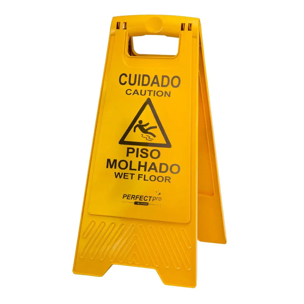 Placa sinalizadora de piso molhado Perfect — fotografia de referência