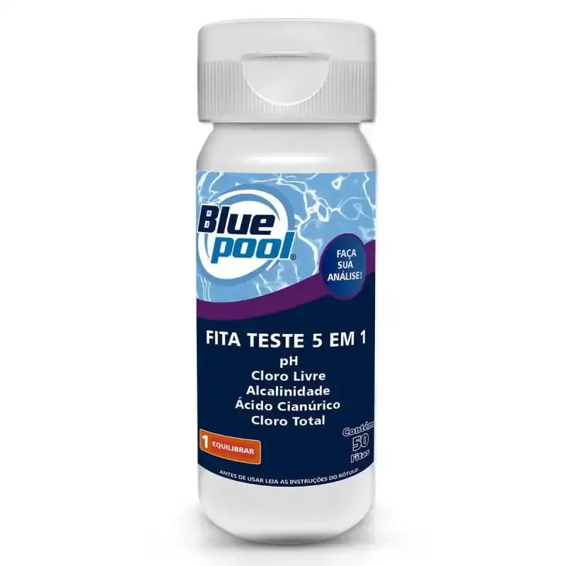 Fita para Teste de Piscinas 5 em 1 Kit com 150 Fitas 250112B Bluepool by FLUIDRA — fotografia 2