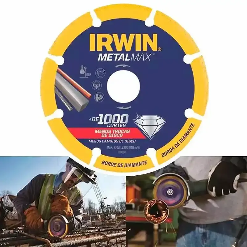 Disco de corte 4.1/2 POL (115 mm) metalmax Irwin — fotografia 3