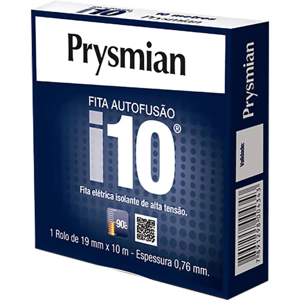 Fita isolante I10 Prysmian auto fusão 19MMX10M — fotografia 2