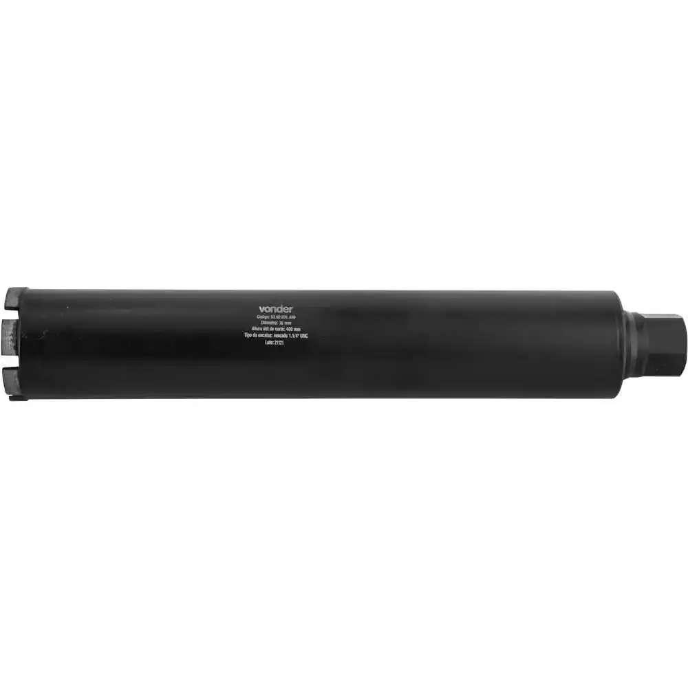 Coroa Diamantada 76mm x 450mm VONDER — fotografia 3