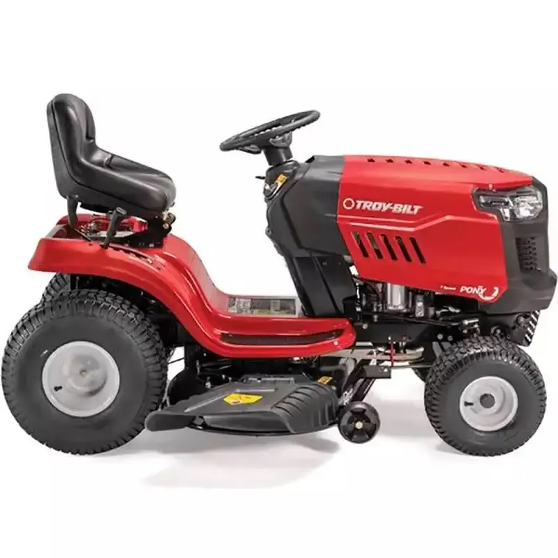 Trator para cortar grama 19.5HP à gasolina 4T 547CC bomba de óleo troy-bilt + carreta — fotografia 7