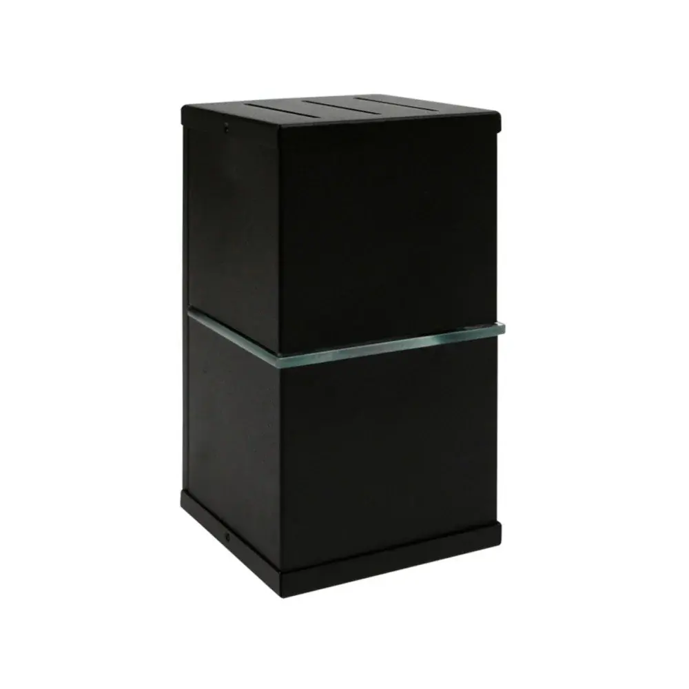 Luminária arandela alpha W1W G9 25W preta Taschibra