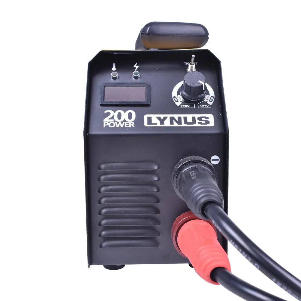 Inversora de solda eletrodo LIS-200 power 5.8KVA 31,2A biv Lynus — fotografia 5