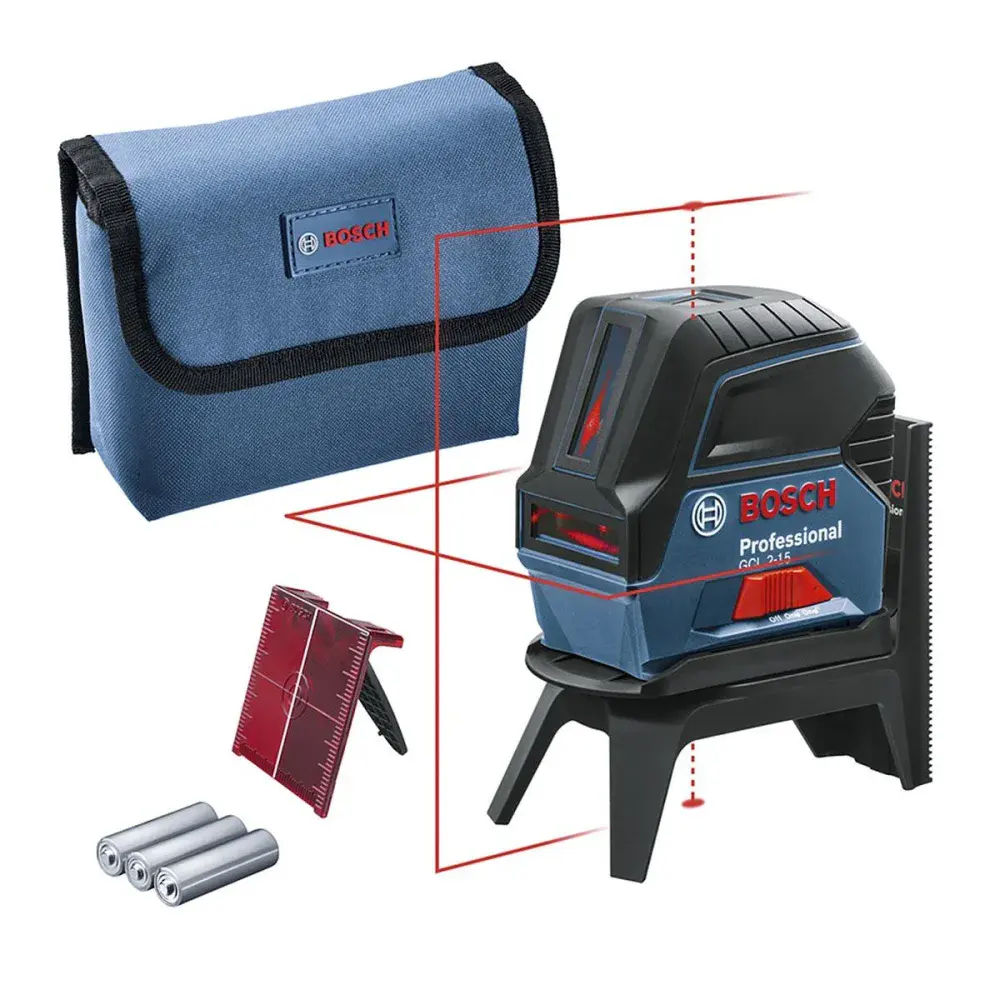 Nível a laser auto nivelamento 5/8 15M vermelho GLC2-15 Bosch — fotografia de referência