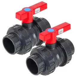 Válvula Esfera 50 mm em PVC para Piscinas com 2 Unidades FLUIDRA — fotografia 2