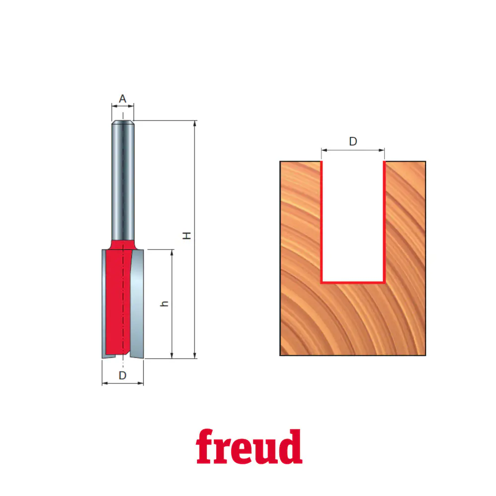 Fresa reta paralela para tupia madeira 04-11506P Freud — fotografia 5