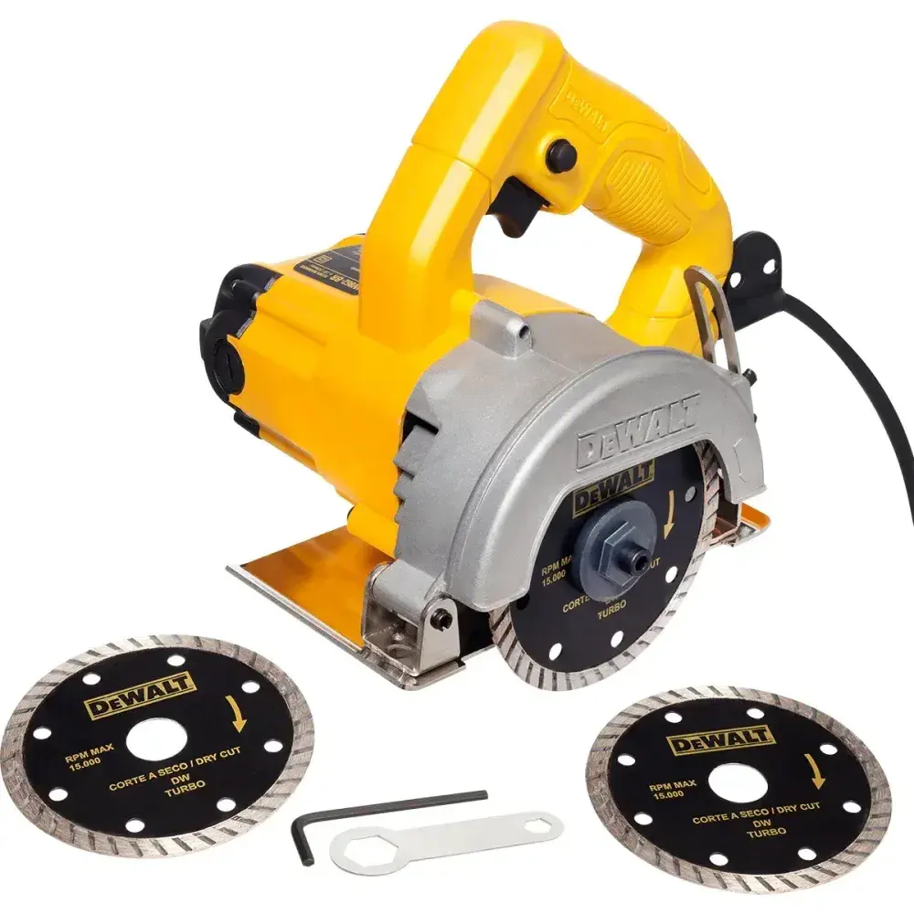 Serra mármore modelo 1400W com 3 discos 127V da Dewalt — fotografia 4