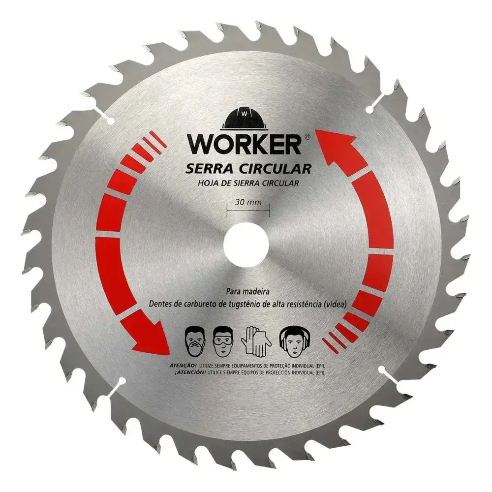 Disco de serra widea 350X36 dentes 30MM Worker — fotografia 7