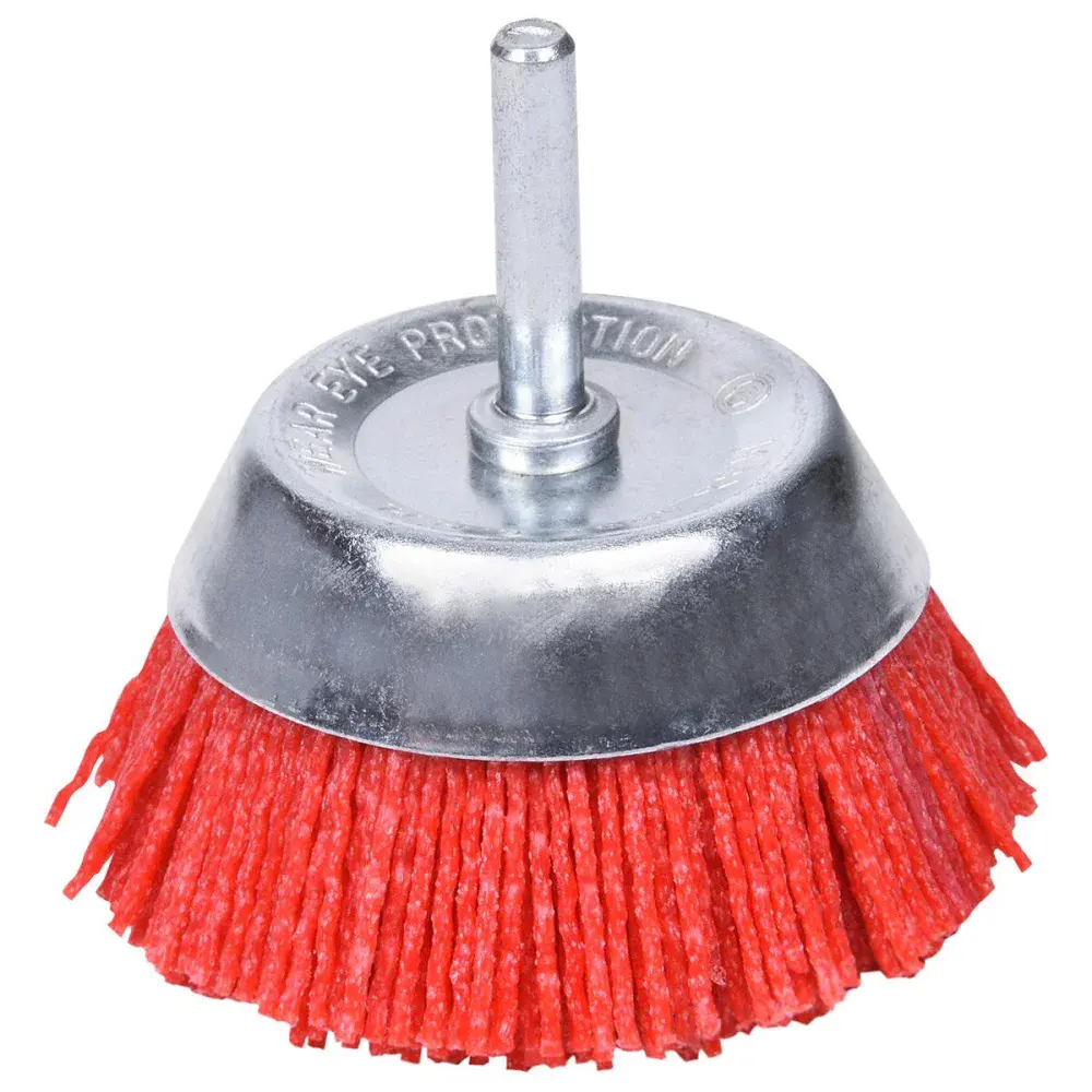 Escova copo nylon 3 com haste Worker — fotografia de referência