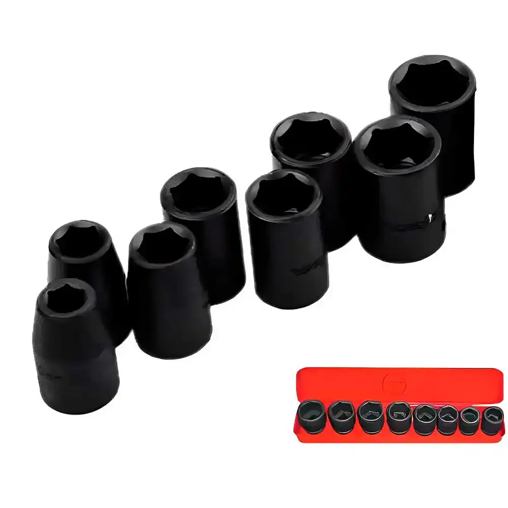 Jogo de soquetes de impacto 3/4 POL de 26 à 38 MM com 8 peças IS 6003 Puma