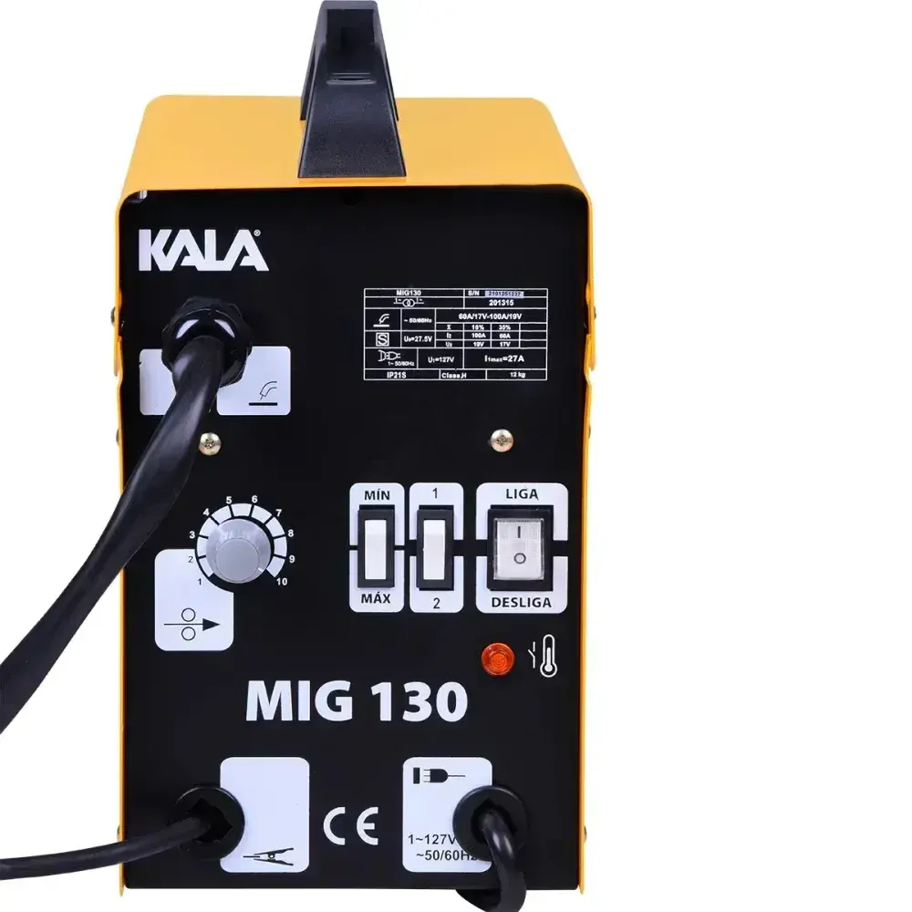Máquina de solda com tocha MIG130 26A Kala — fotografia 8