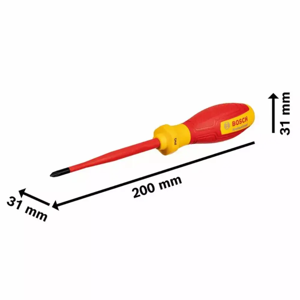 Chave VDE Phillips PH1 x 100 mm 1000 V BOSCH — fotografia 2
