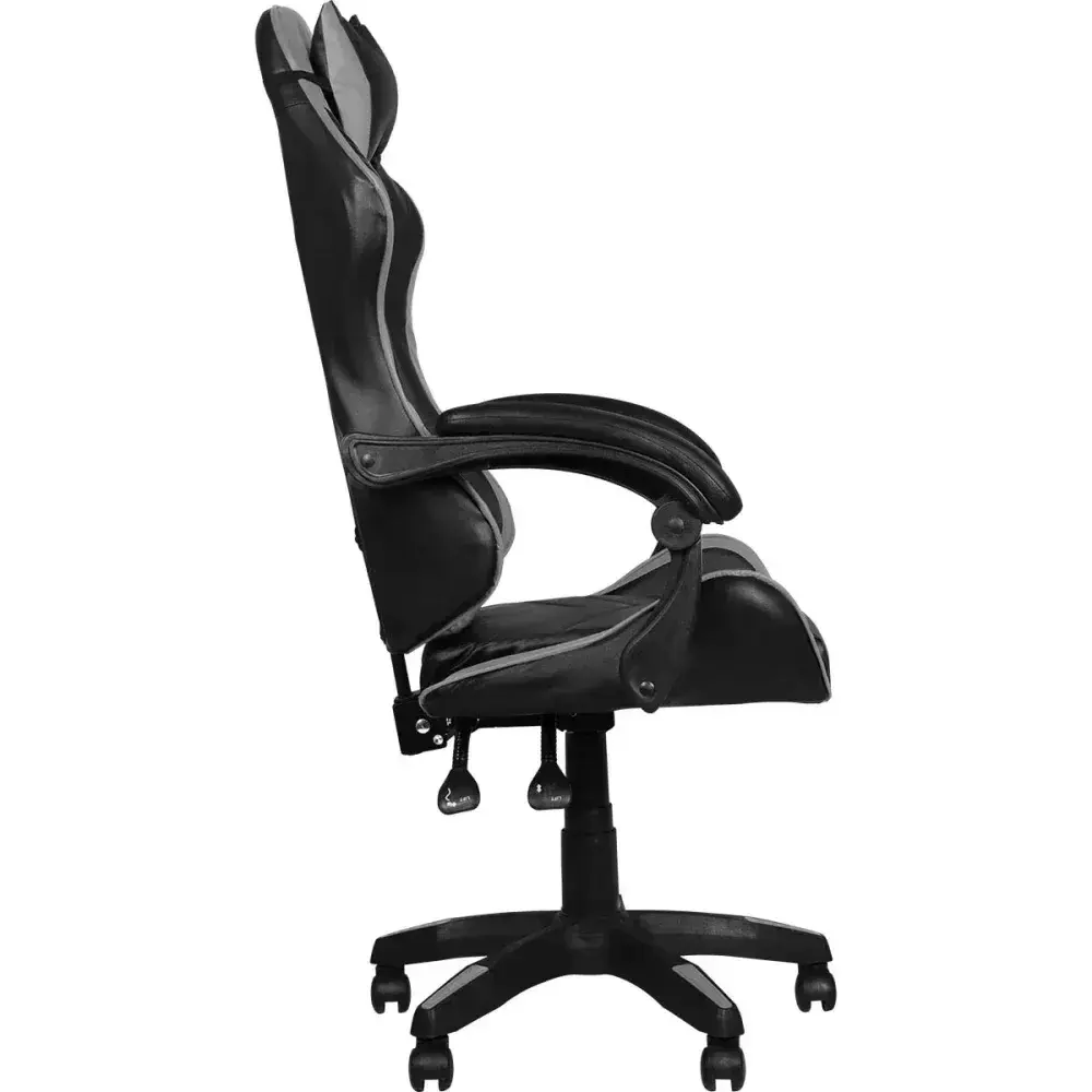Cadeira gamer cinza e preta 120KG Kala — fotografia 7