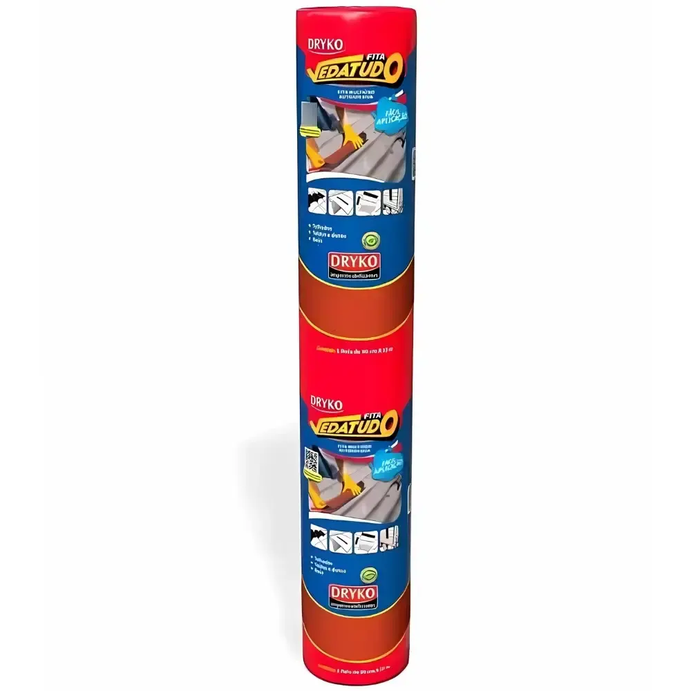 Fita Multiuso Autoadesiva Asfáltica 90cm x 10M Terracota Vedatudo DRYKO