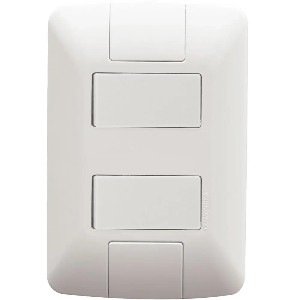 Interruptores simples aria 6A branco 250V Tramontina — fotografia de referência