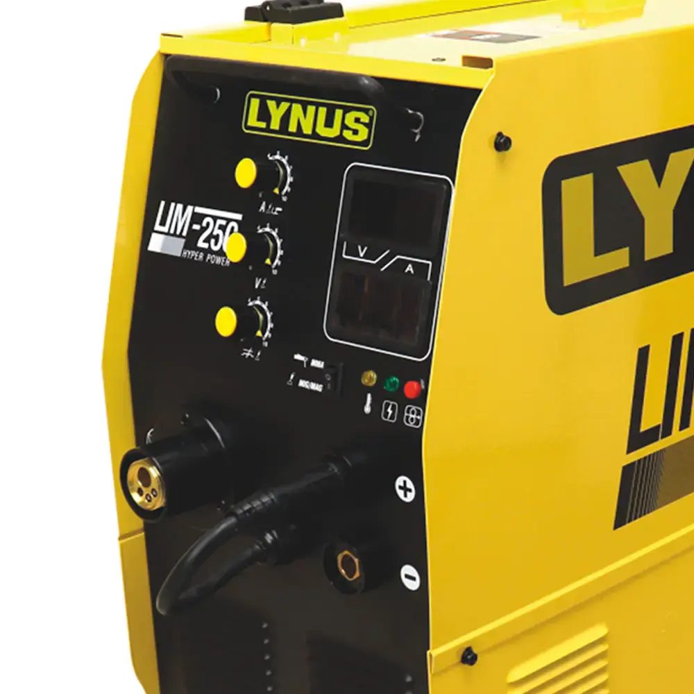 Solda multiprocessos mig/mag/mma/tig DC eletrodo LIM-250 bivolt 15605.7 Lynus — fotografia 3