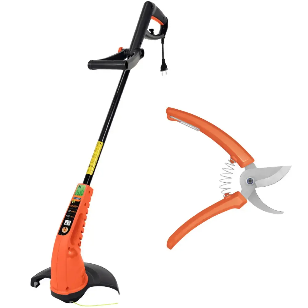 Cortador de grama elétrico 1500W com tesoura poda Tramontina 110 V — fotografia de referência
